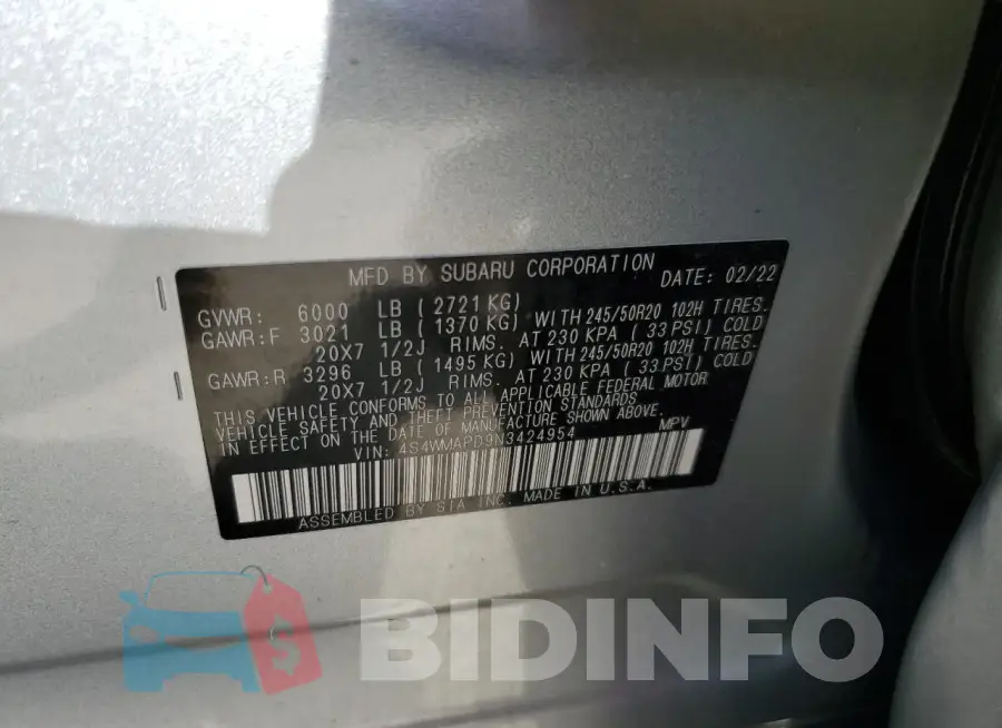 4S4WMAPD9N3424954 Photo# 13