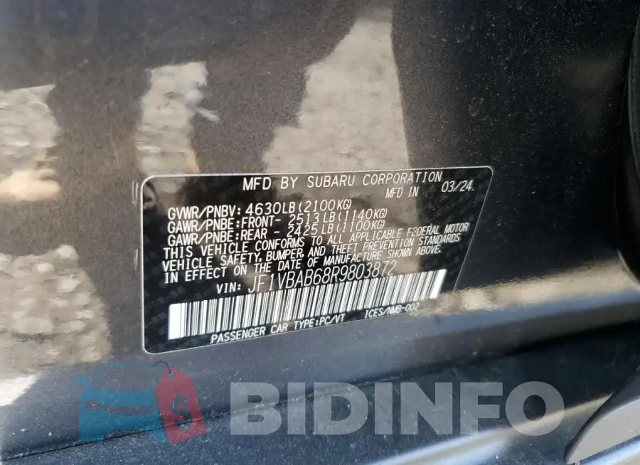 JF1VBAB68R9803872 Photo# 12