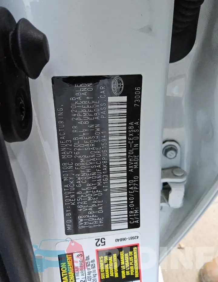 4T1G31AK8PU615941 Photo# 12
