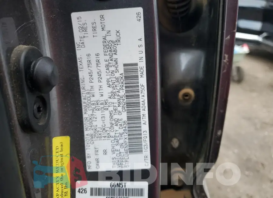 5TFLU4ENXFX128436 Photo# 12