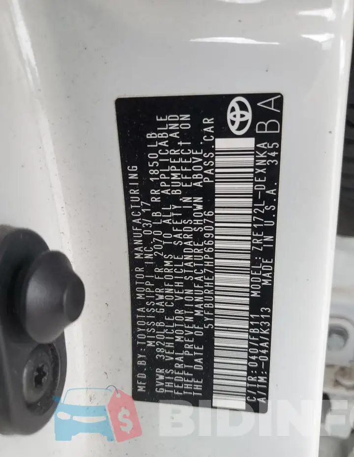 5YFBURHE7HP669076 Photo# 12