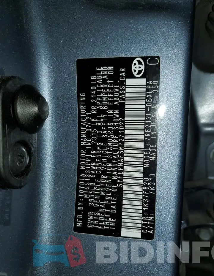 5YFEPMAE5MP271022 Photo# 13