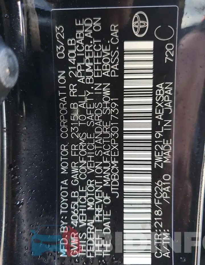 JTDBCMFEXP3017391 Photo# 12