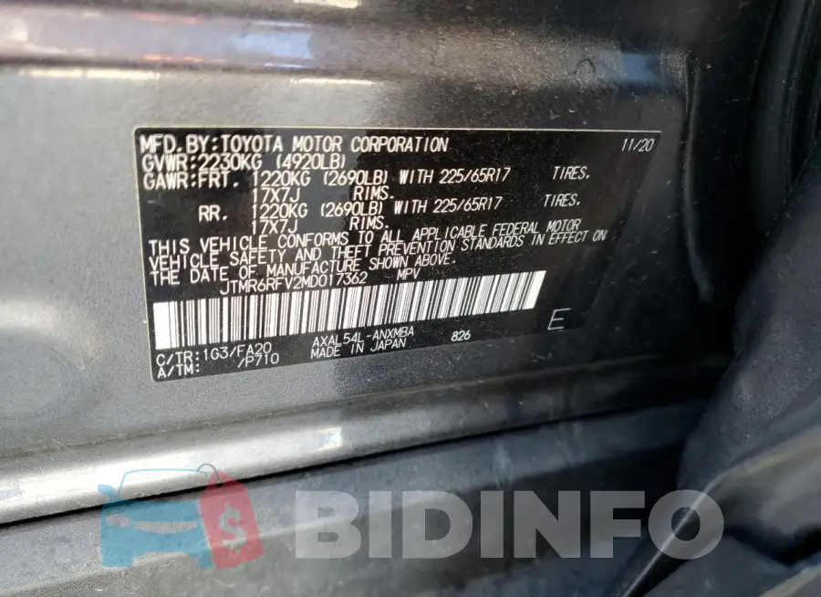 JTMR6RFV2MD017362 Photo# 13