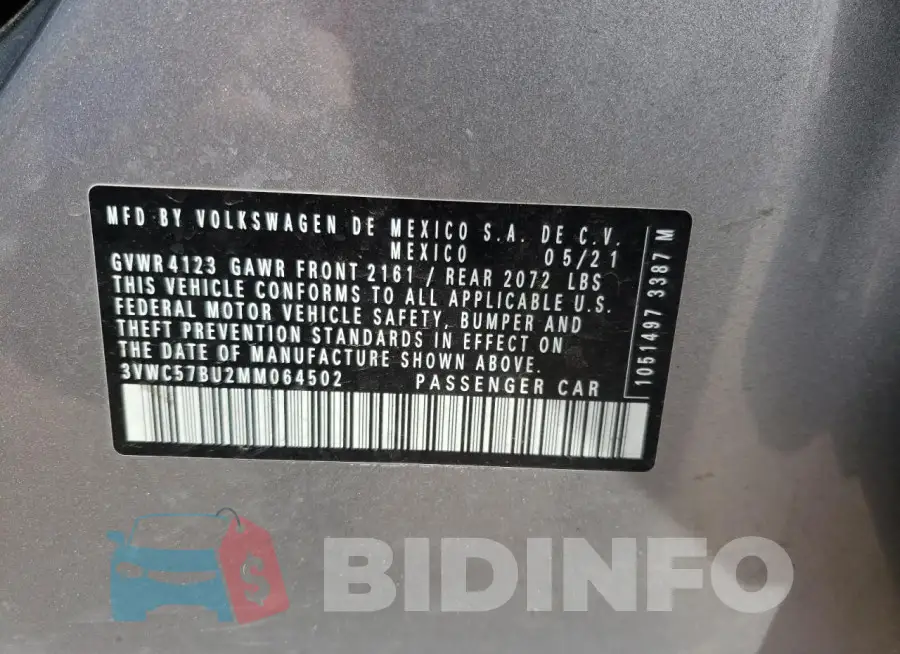 3VWC57BU2MM064502 Photo# 12