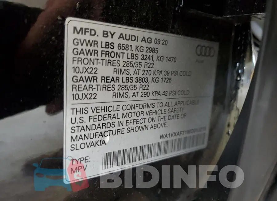 WA1VXAF71MD013215 Photo# 13