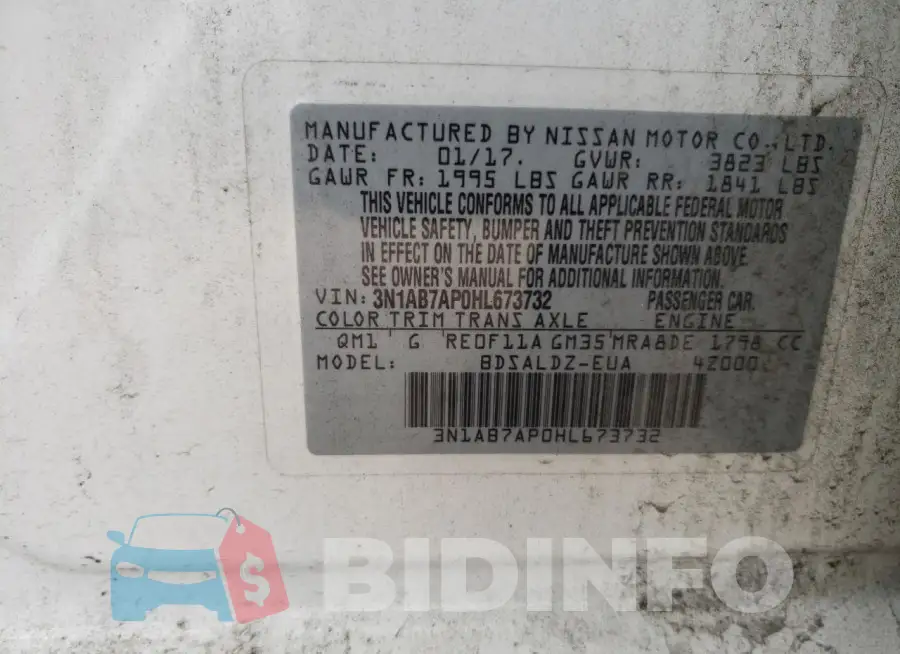 3N1AB7AP0HL673732 Photo# 12