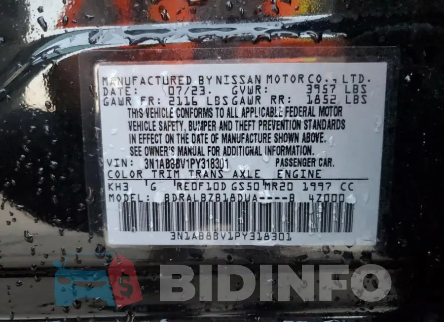 3N1AB8BV1PY318301 Photo# 12