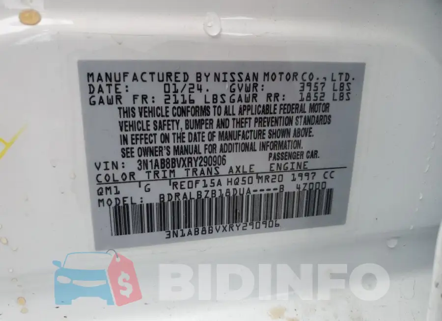 3N1AB8BVXRY290906 Photo# 13