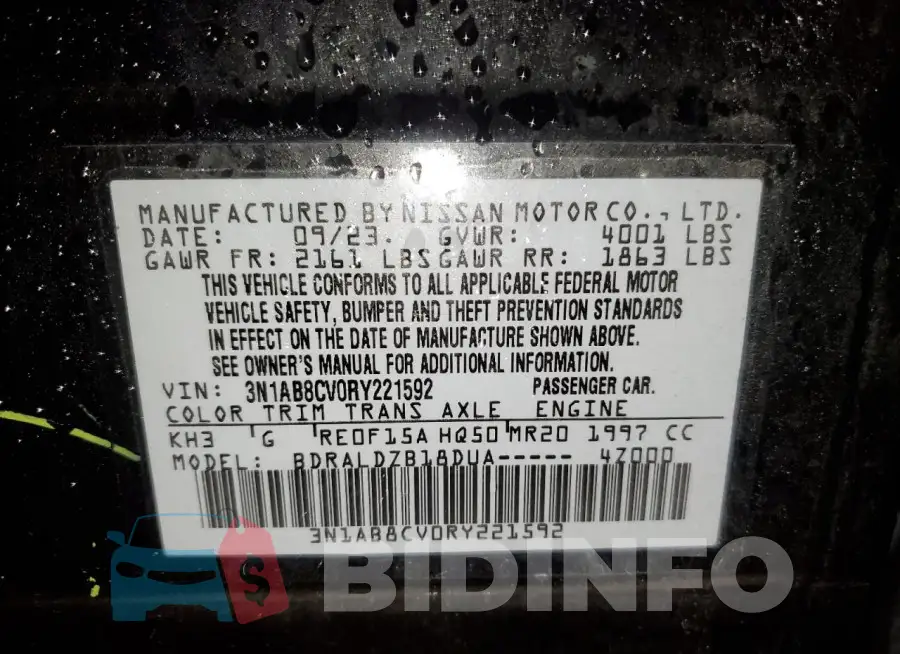 3N1AB8CV0RY221592 Photo# 12