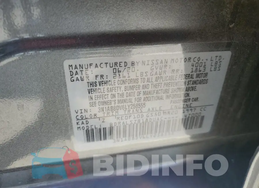 3N1AB8DV6LY258555 Photo# 12