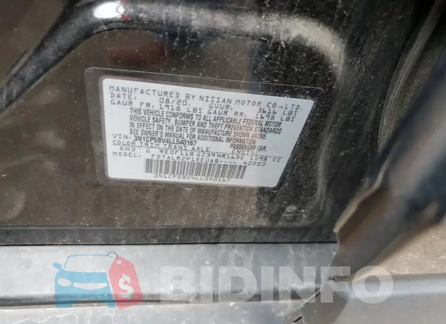 3N1CP5BV4LL540167 Photo# 12