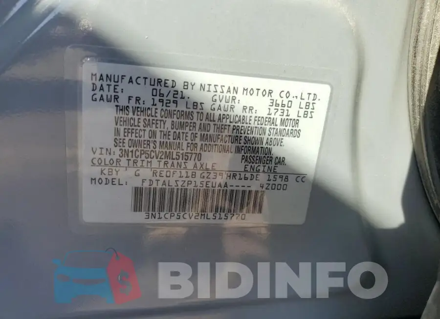 3N1CP5CV2ML515770 Photo# 13
