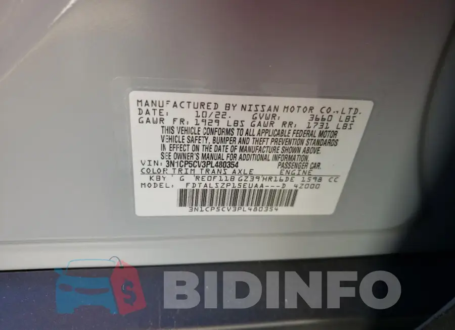 3N1CP5CV3PL480354 Photo# 12