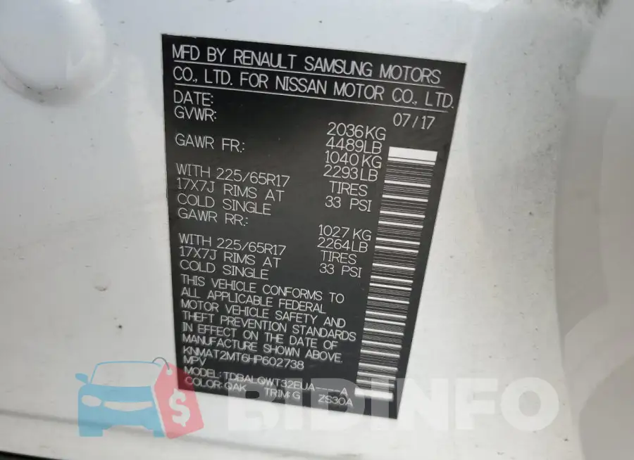 KNMAT2MT6HP602738 Photo# 14