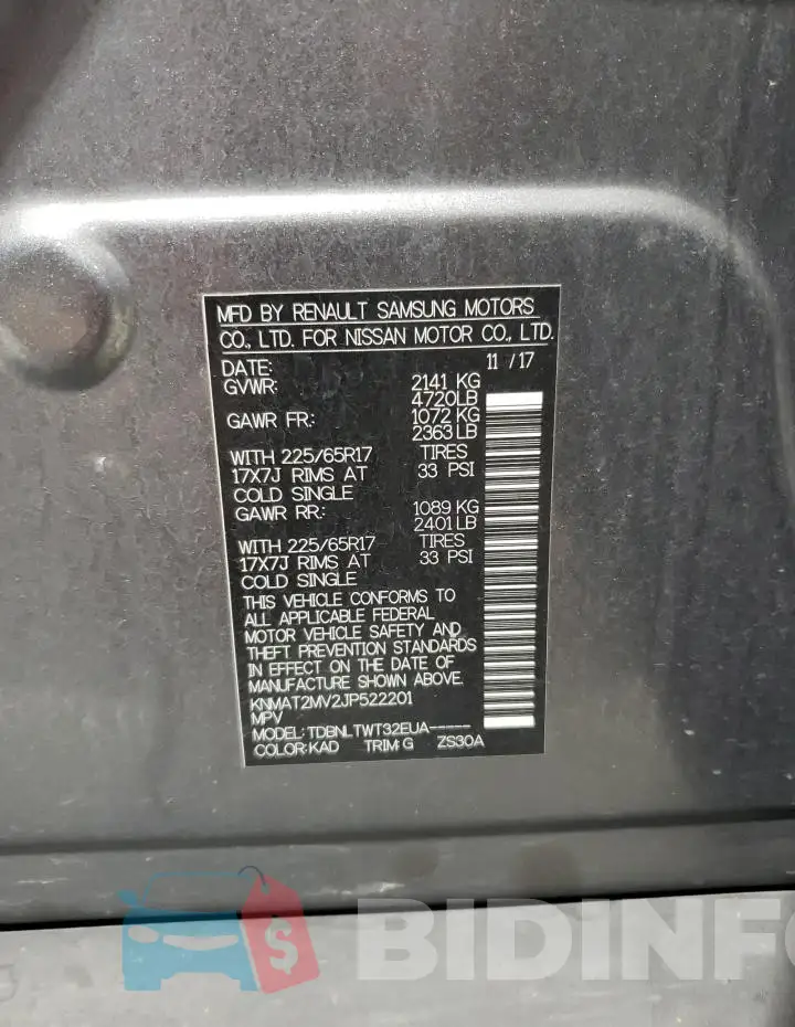 KNMAT2MV2JP522201 Photo# 13