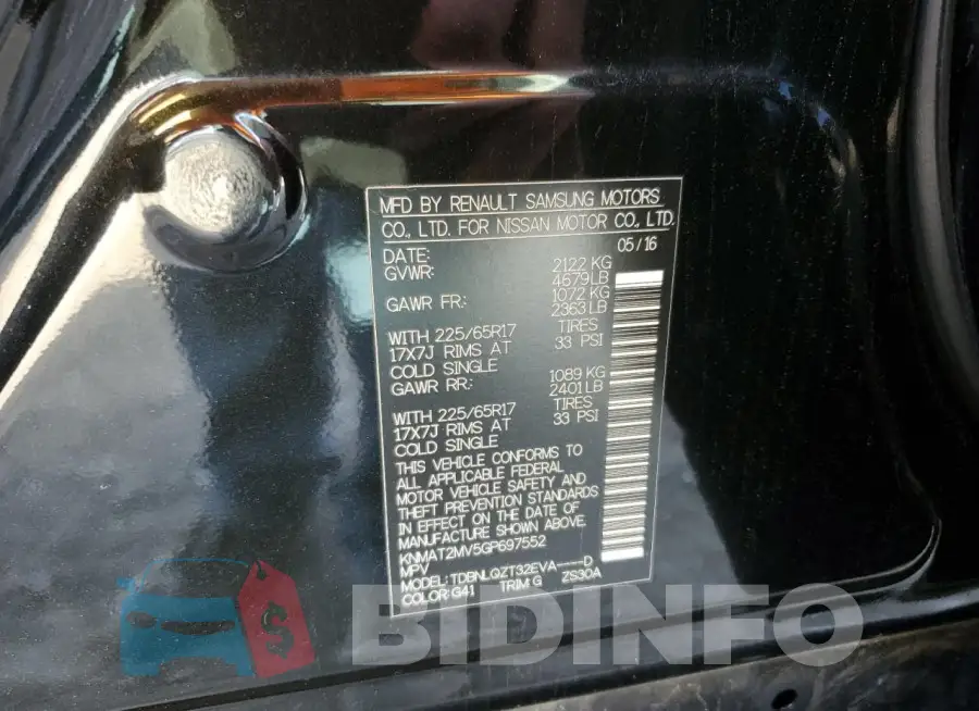 KNMAT2MV5GP697552 Photo# 13