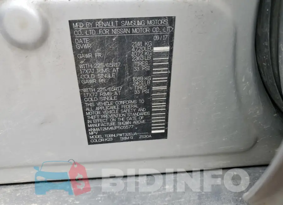 KNMAT2MV6JP505577 Photo# 13