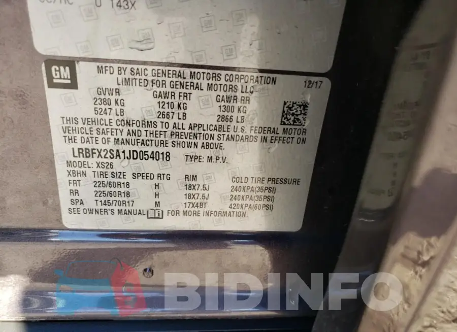 LRBFX2SA1JD054018 Photo# 13