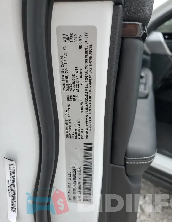 1C4RJHAG0N8625876 Photo# 13
