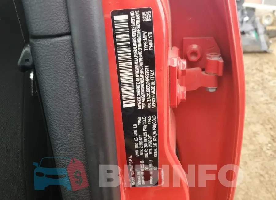 ZACCJBBB0HPE87971 Photo# 13