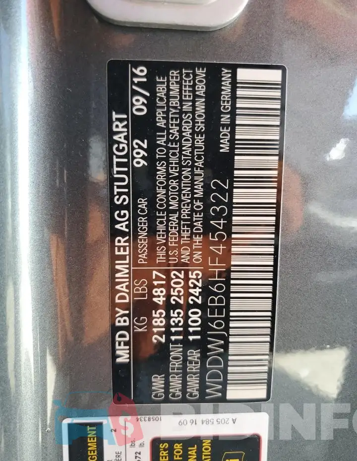 WDDWJ6EB6HF454322 Photo# 13