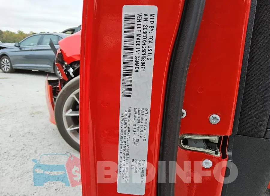 2C3CDXHG5PH530471 Photo# 13