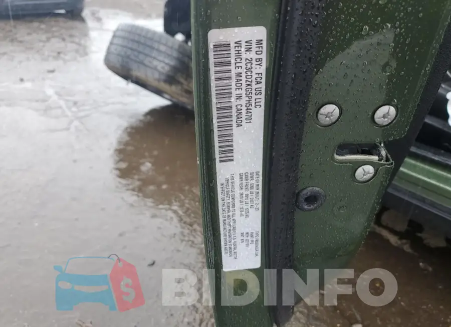 2C3CDZKG5PH544701 Photo# 12