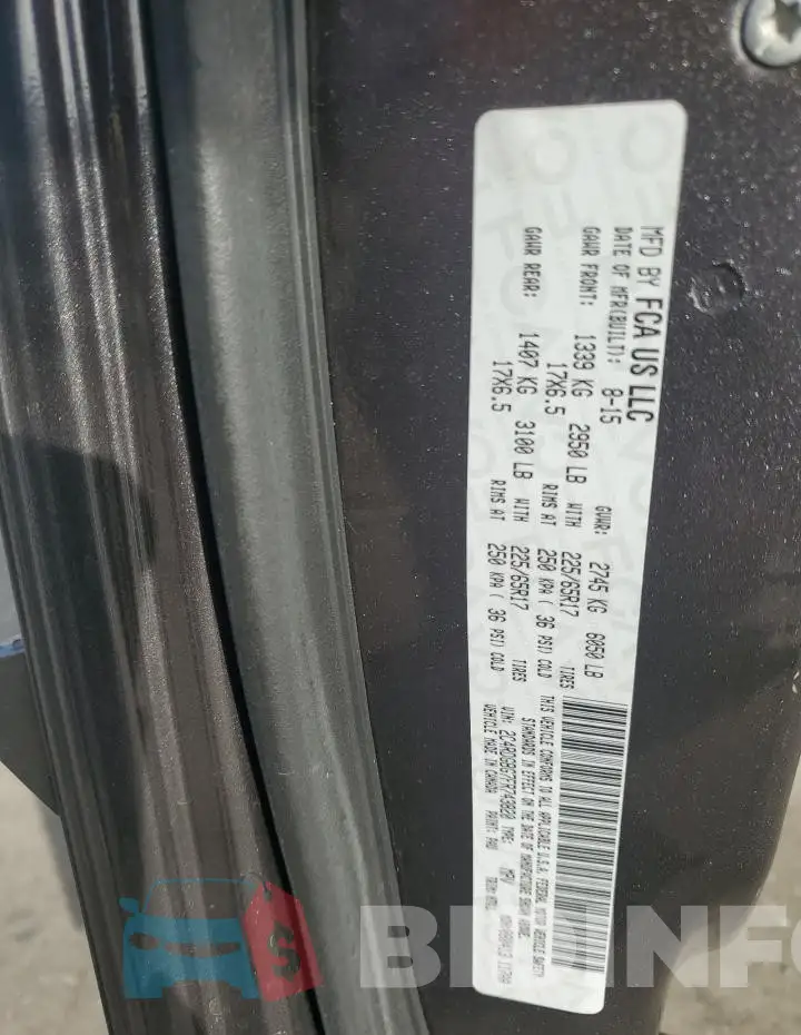 2C4RDGBG7FR743820 Photo# 13