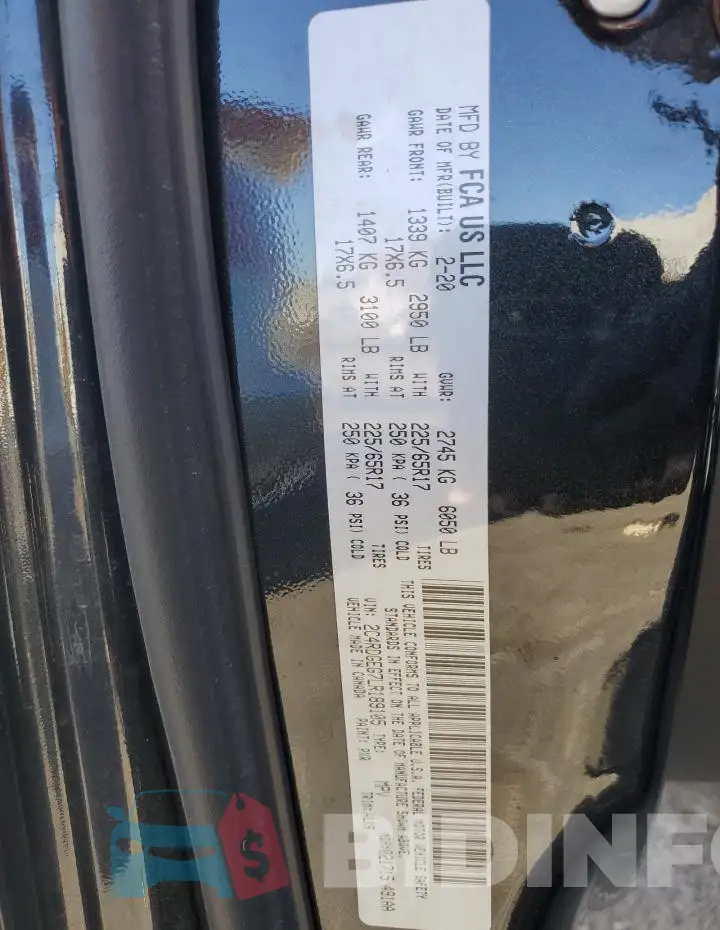 2C4RDGEG7LR189105 Photo# 13