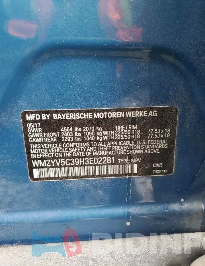 WMZYV5C39H3E02281 Photo# 13