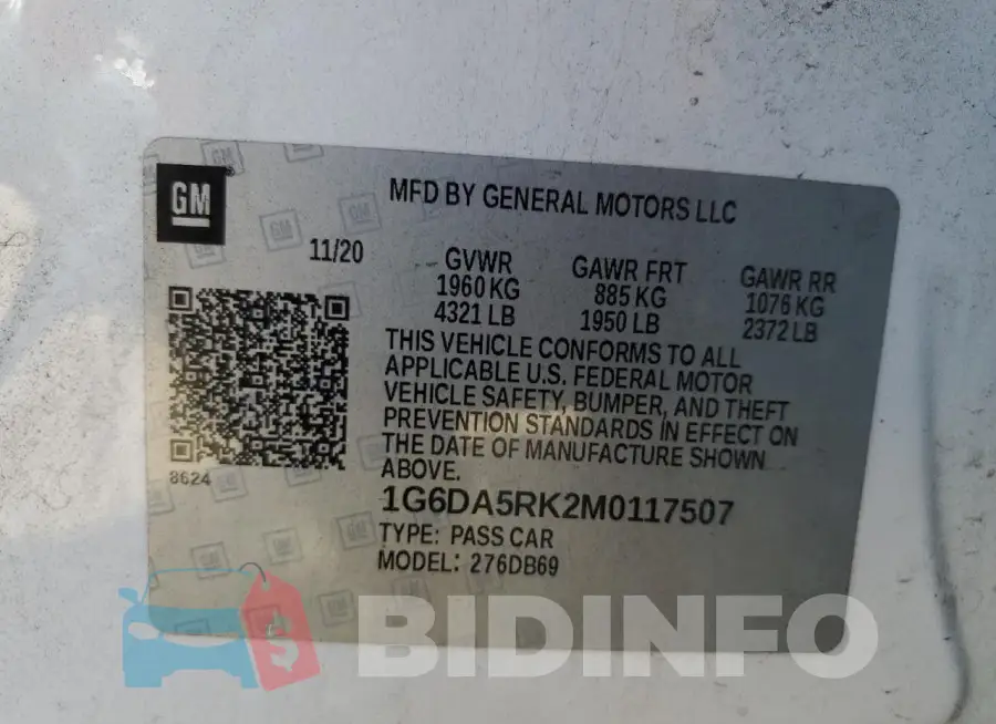 1G6DA5RK2M0117507 Photo# 12