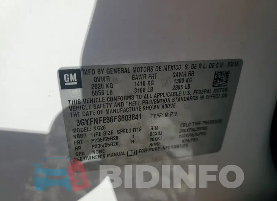 3GYFNFE36FS603841 Photo# 14
