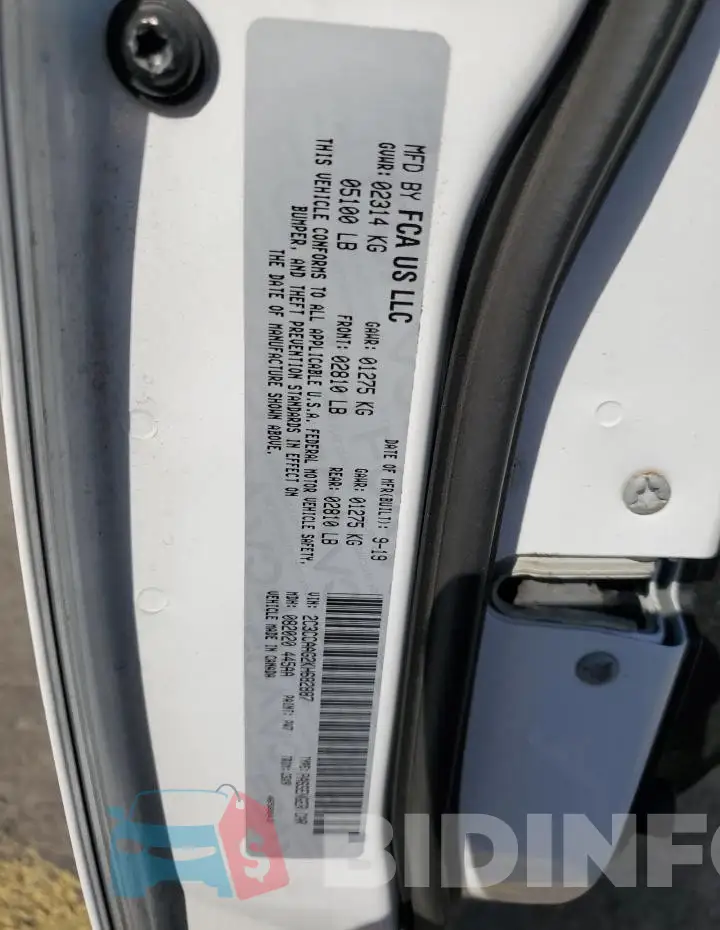 2C3CCAAG2KH682887 Photo# 13