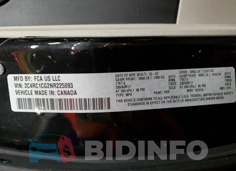 2C4RC1CG2NR225093 Photo# 14
