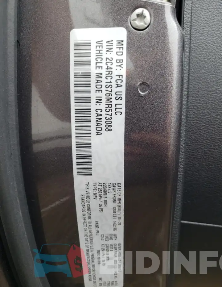 2C4RC1S76MR573088 Photo# 14