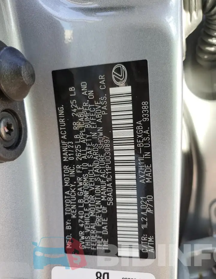 58ADA1C11PU030897 Photo# 12