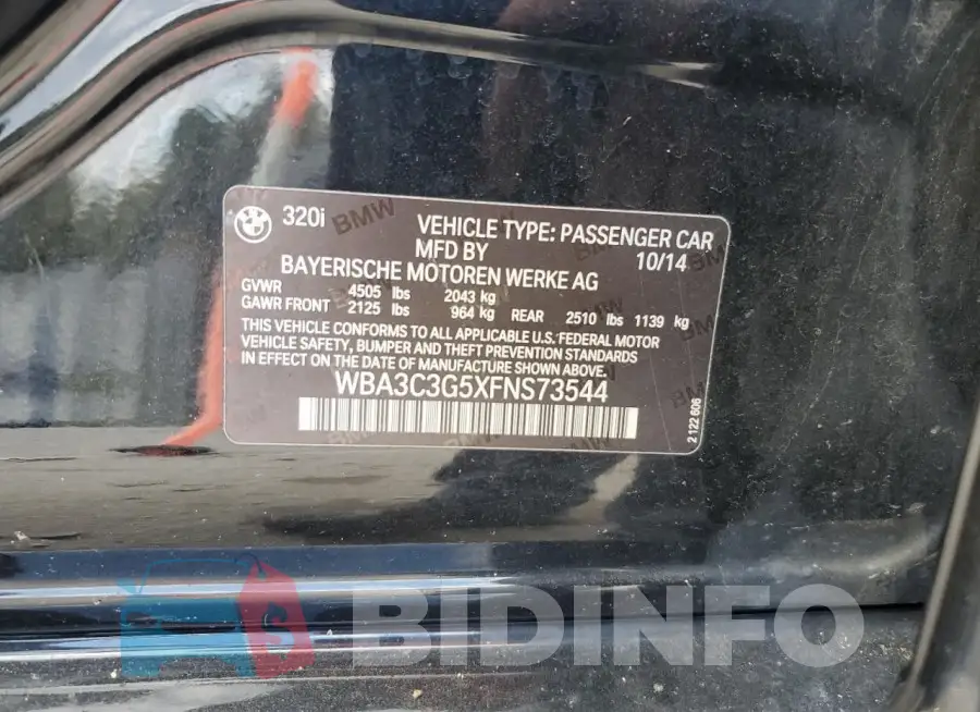 WBA3C3G5XFNS73544 Photo# 13