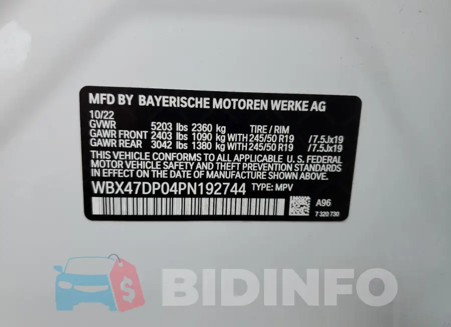 WBX47DP04PN192744 Photo# 13
