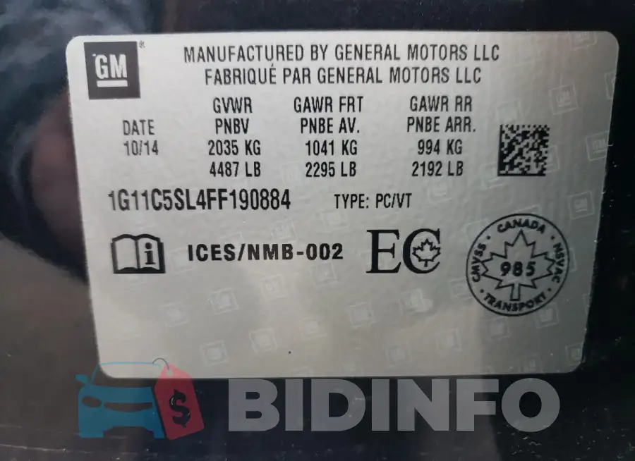 1G11C5SL4FF190884 Photo# 13