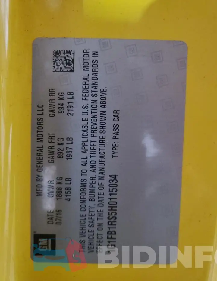 1G1FB1RS5H0115034 Photo# 12