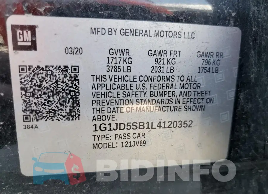 1G1JD5SB1L4120352 Photo# 12