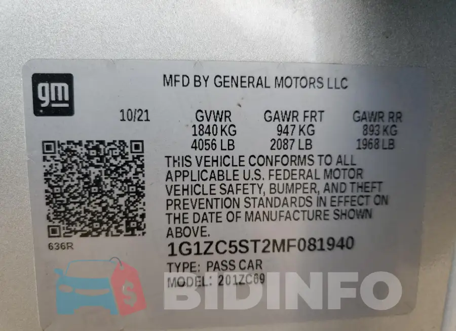 1G1ZC5ST2MF081940 Photo# 12