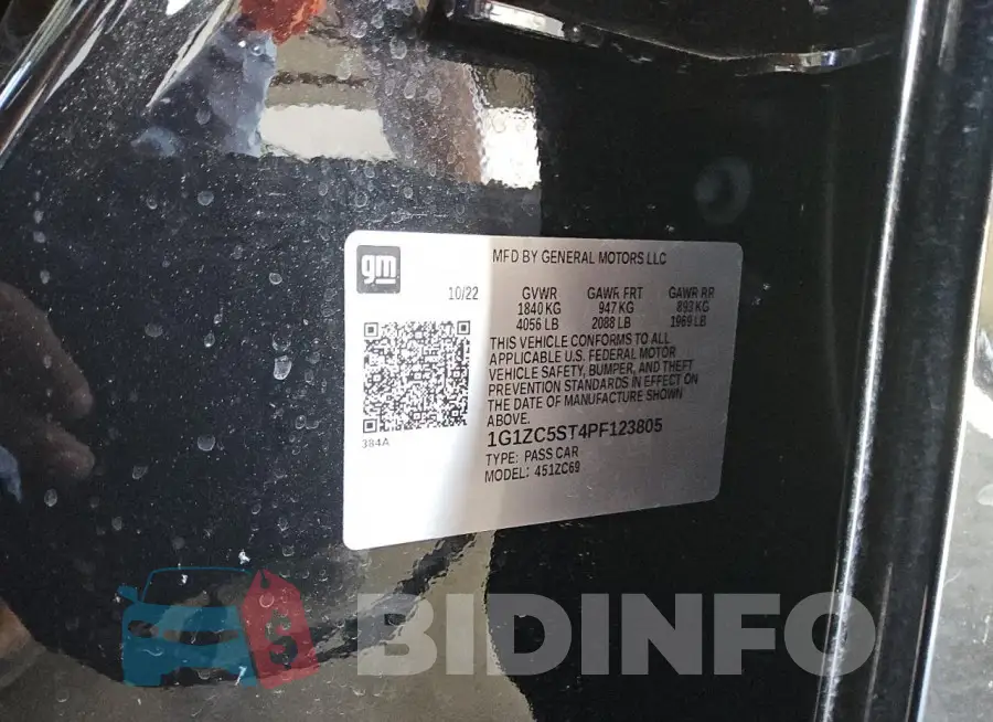 1G1ZC5ST4PF123805 Photo# 13