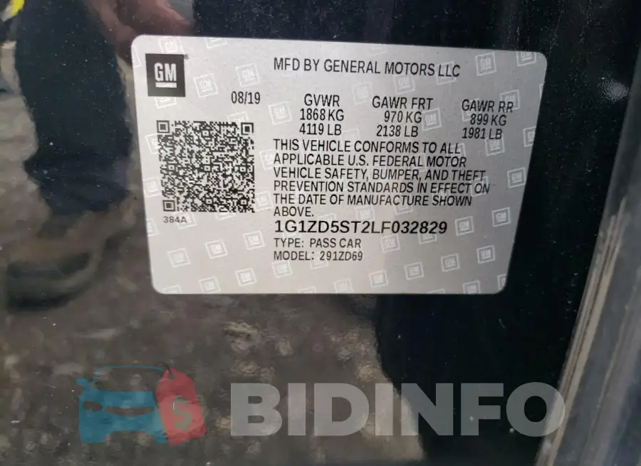 1G1ZD5ST2LF032829 Photo# 12