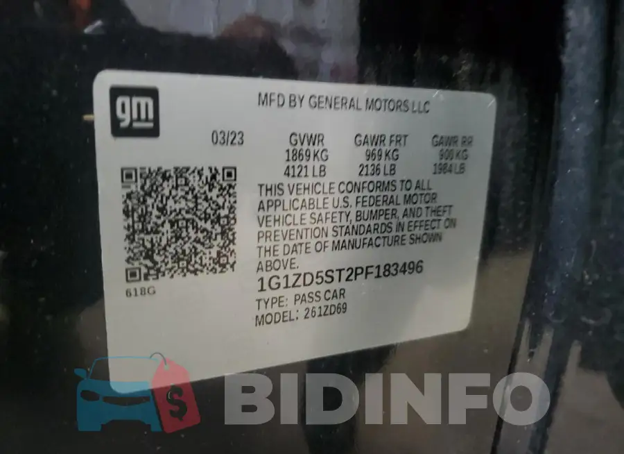 1G1ZD5ST2PF183496 Photo# 12
