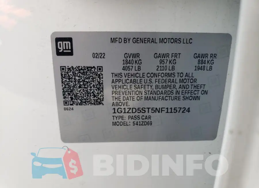 1G1ZD5ST5NF115724 Photo# 12