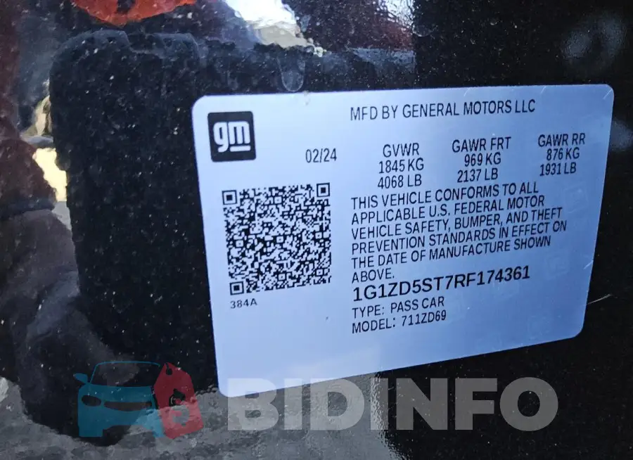 1G1ZD5ST7RF174361 Photo# 13