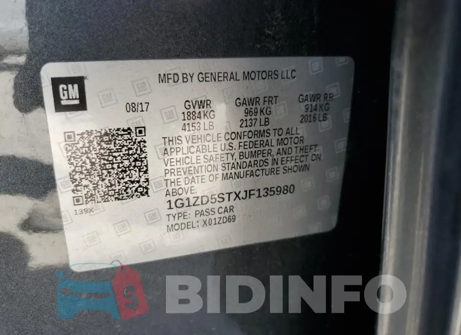 1G1ZD5STXJF135980 Photo# 12