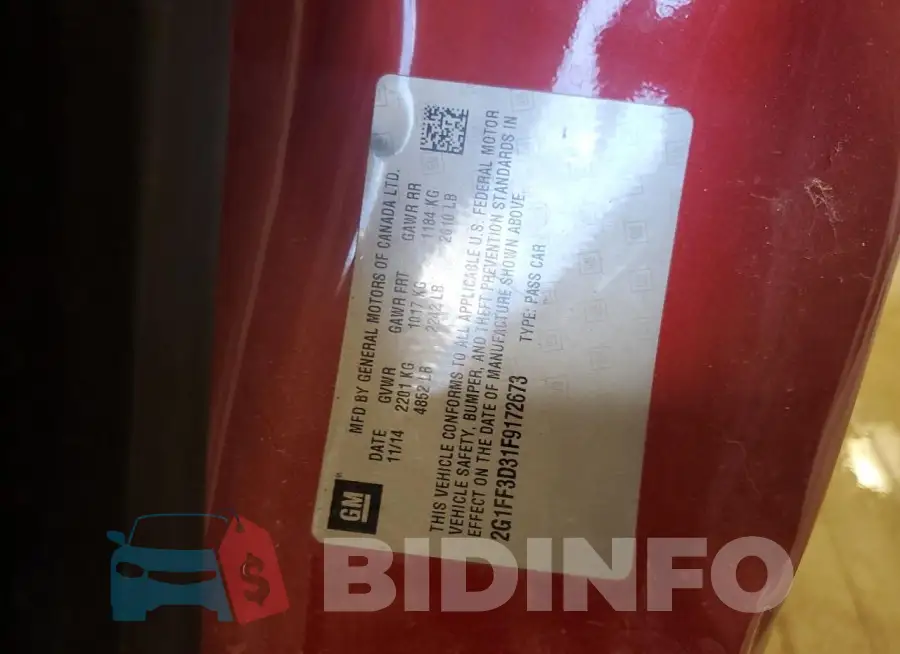 2G1FF3D31F9172673 Photo# 12
